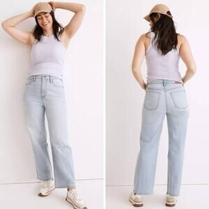 Madewell NWT The Perfect Vintage Wide-Leg Crop Jean in Edmunds Wash‎ Size 29
